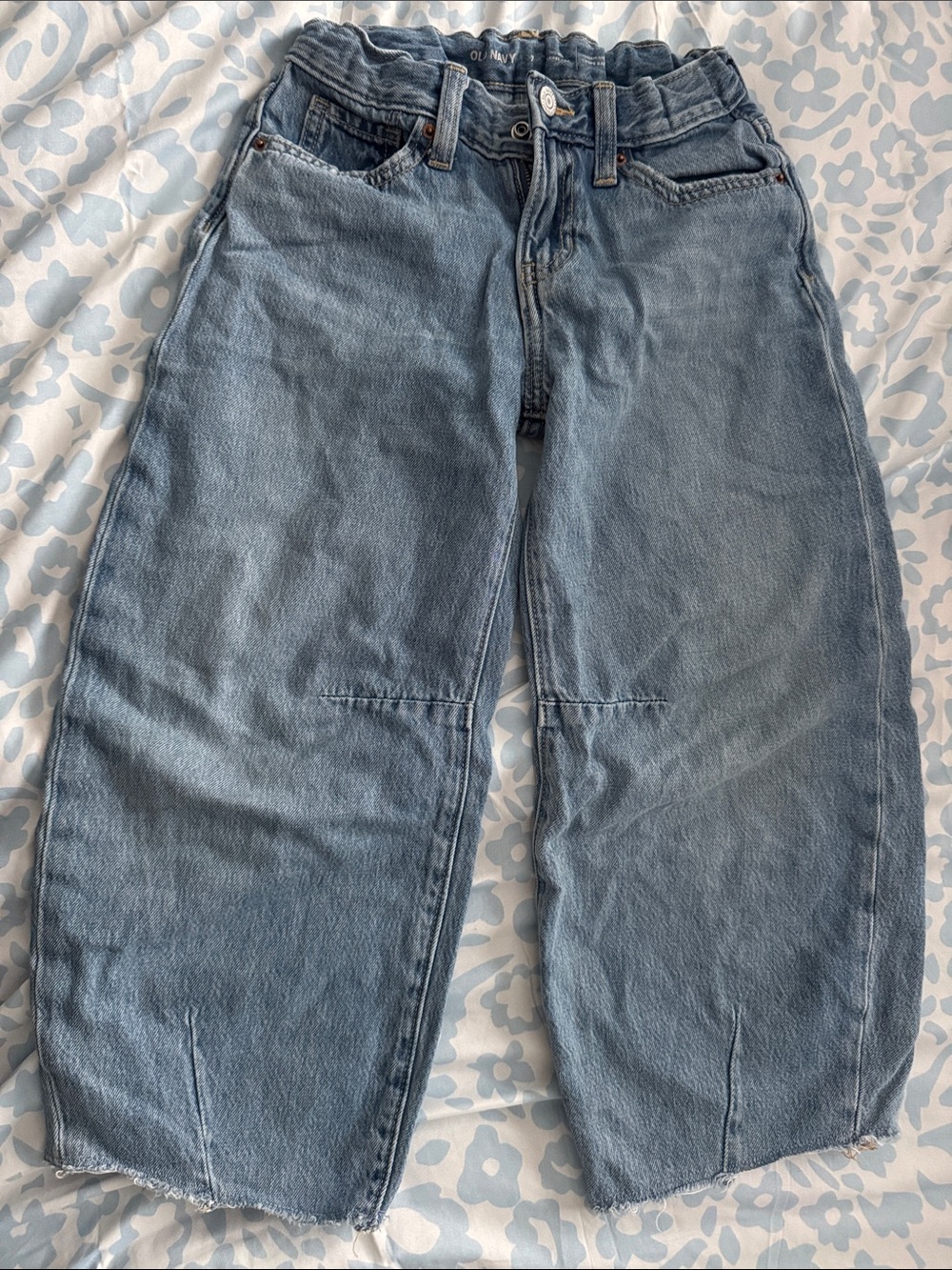 Old Navy Light Blue Kids Wide-Leg Jeans